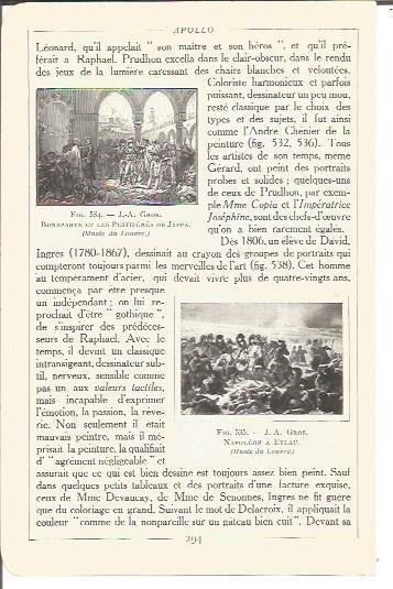 LAMINA V00237: Bonaparte y las victimas de la peste de Jaffa y Napoleon en Eylau, por J. A. Gros