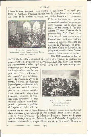 LAMINA V00237: Bonaparte y las victimas de la peste de Jaffa y Napoleon en Eylau, por J. A. Gros