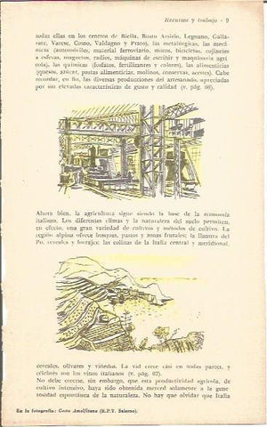 LAMINA V00374: Dibujo Costa Amalfitana, Italia