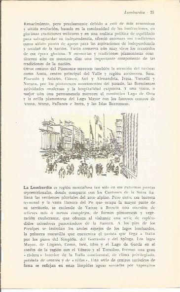LAMINA V00387: Ilustracion de calle en Italia