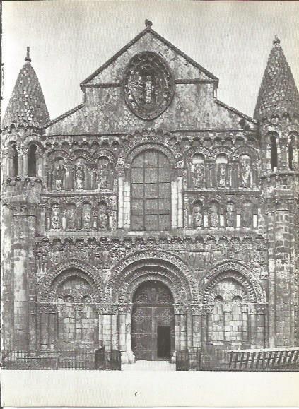 LAMINA V00357: Iglesia de Notre Dame la Grande en Poitiers, Francia