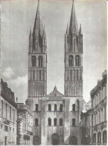 LAMINA V00356: Iglesia de Saint Etienne en Caen, Francia