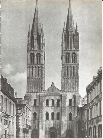 LAMINA V00356: Iglesia de Saint Etienne en Caen, Francia