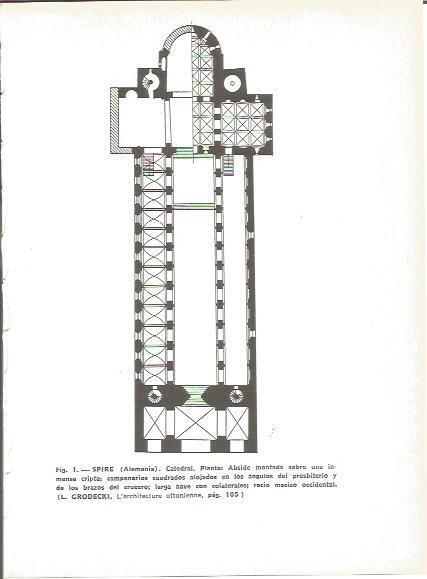 LAMINA V00349: Plano planta Catedral Spire, Alemania