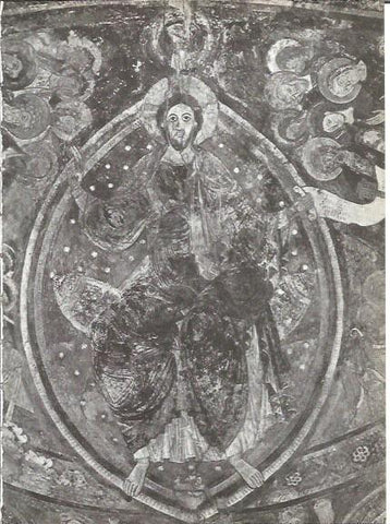 LAMINA V00347: Pintura mural Capilla del castillo Berze la Ville, Francia