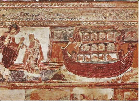 LAMINA V00348: Pinturas murales de la boveda Saint Savin, Francia