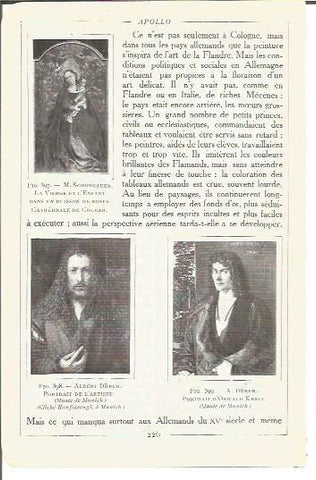LAMINA V00207: Obras de M. Schongauer y Albert Durer
