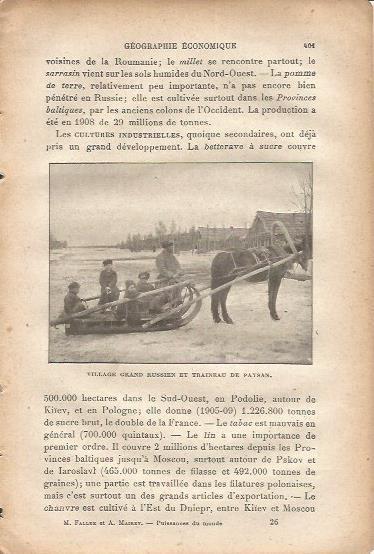 LAMINA V00070: Trineo en Rusia