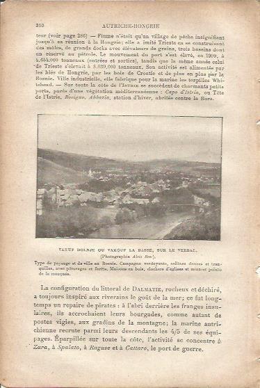 LAMINA V00060: Vista de un pueblo de Bosnia