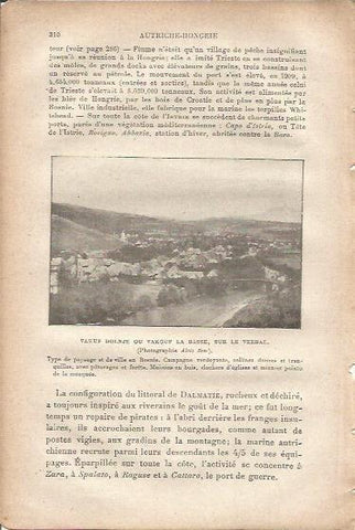 LAMINA V00060: Vista de un pueblo de Bosnia