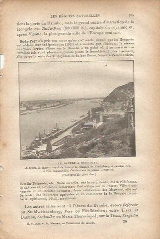 LAMINA V00058: El Danubio cruzando Budapest, Hungria