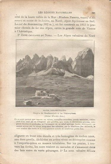 LAMINA V00054: Fotografia de los Alpes Dolomitas