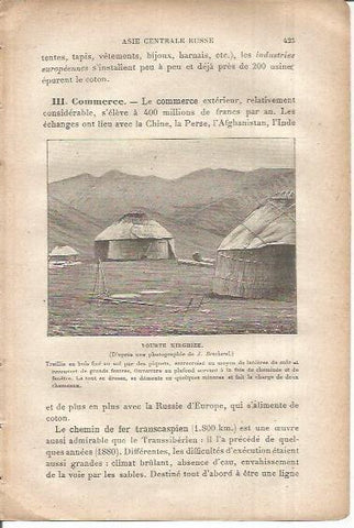 LAMINA V00077: Casa tipica de los Kirghize