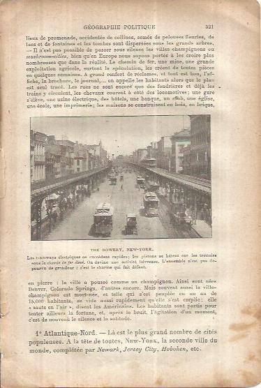 LAMINA V00097: The Bowery en Nueva York