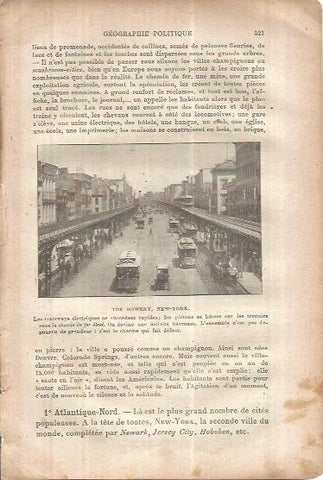 LAMINA V00097: The Bowery en Nueva York