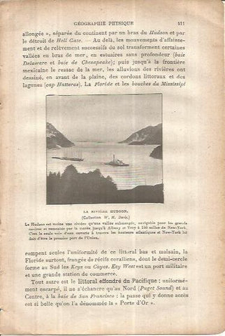 LAMINA V00096: El rio Hudson, Estados Unidos