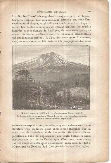 LAMINA V00093: El Monte Shasta, Estados Unidos