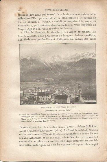 LAMINA V00053: Vista parcial de Insbruck, Austria