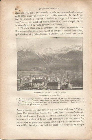 LAMINA V00053: Vista parcial de Insbruck, Austria