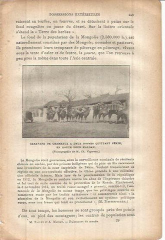 LAMINA V00084: Caravana de camellos en China