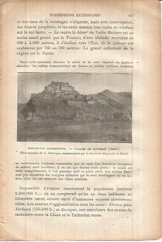 LAMINA V00083: Monasterios Budistas en el Tibet