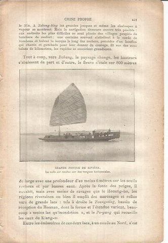 LAMINA V00081: Tipica embarcacion de China