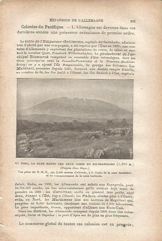 LAMINA V00051: Monte Kibo, Africa