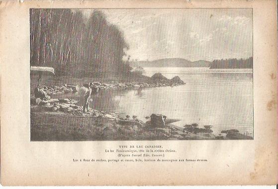 LAMINA V00023: Lago en Canada