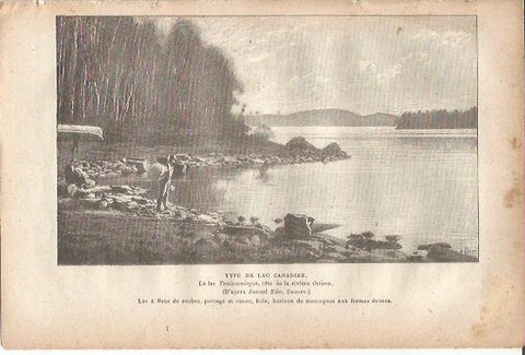 LAMINA V00023: Lago en Canada