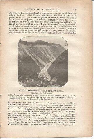 LAMINA V00019: Montañas en Australia