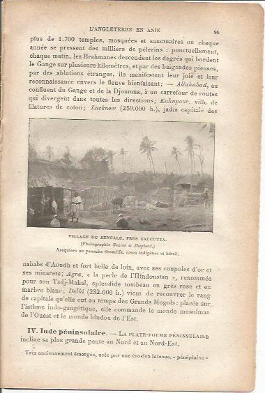 LAMINA V00016: Pueblo en Bengala, India
