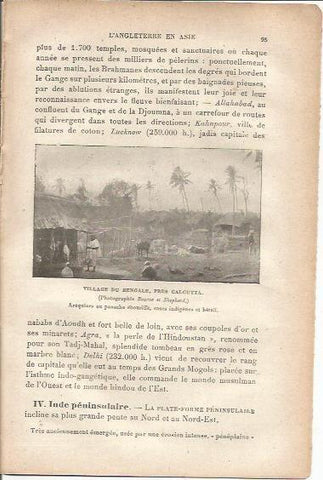 LAMINA V00016: Pueblo en Bengala, India