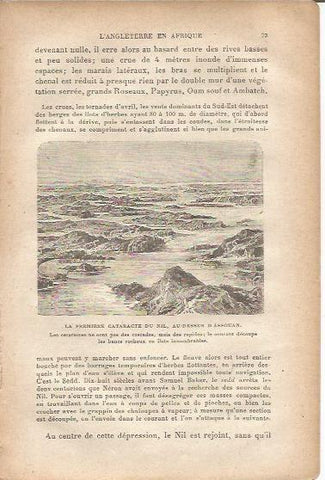 LAMINA V00009: Primera catarata Nilo en Asuan, Egipto