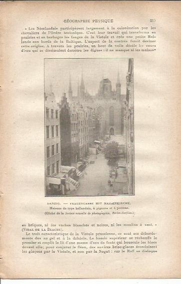 LAMINA V00042: Casas en Danzig, Polonia