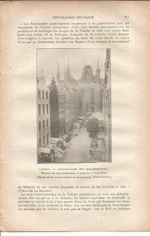 LAMINA V00042: Casas en Danzig, Polonia