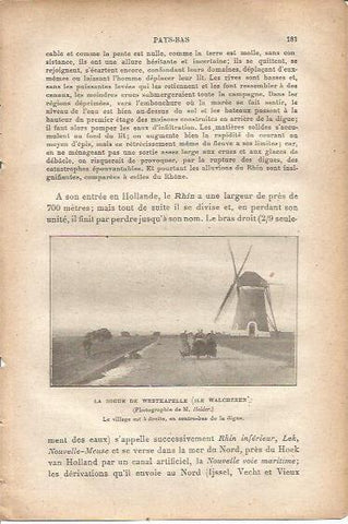 LAMINA V00036: Molino en Westkapelle, Paises Bajos