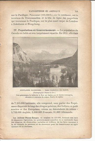 LAMINA V00028: Parque Nacional de Banff