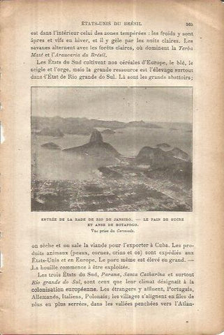 LAMINA V00102: Vista aerea de Rio de Janeiro, Brasil