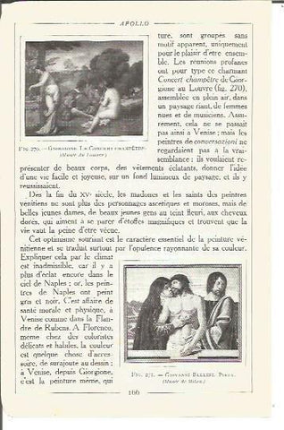 LAMINA V00178: Le concert champetre, por Giorgione y Piedad, por G. Bellini