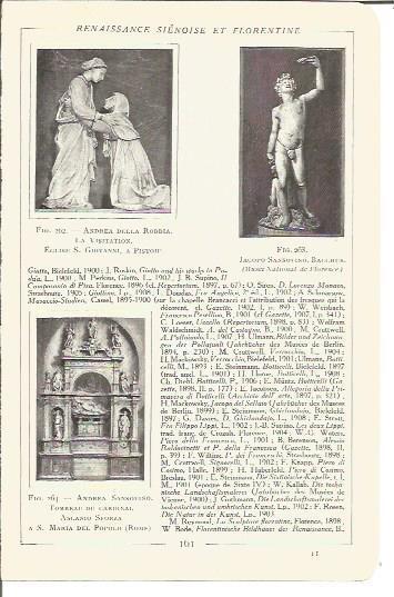 LAMINA V00176: Esculturas de Andrea Della Robbia y de Jacopo Sansovino