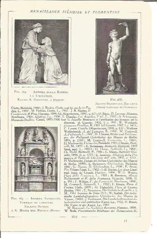 LAMINA V00176: Esculturas de Andrea Della Robbia y de Jacopo Sansovino
