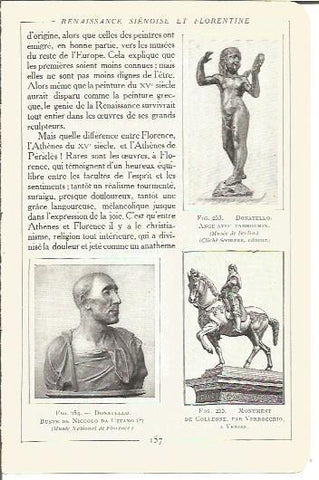 LAMINA V00174: Esculturas por Donatello