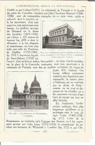 LAMINA V00165: Catedral de San Pablo y WhiteHall, Londres