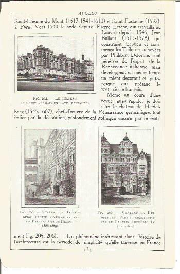 LAMINA V00164: Castillos Saint-Germain-en-Laye y Heildeberg