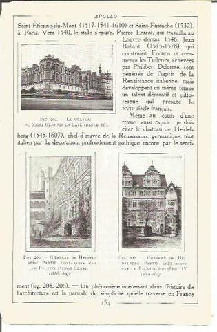 LAMINA V00164: Castillos Saint-Germain-en-Laye y Heildeberg