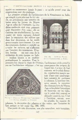 LAMINA V00161: Patio del Palacio de la Cancilleria, Roma