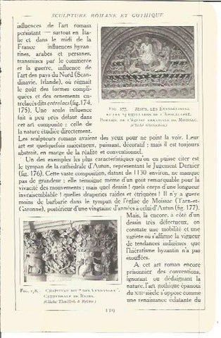 LAMINA V00157: Capitel de la Catedral de Reims, Francia