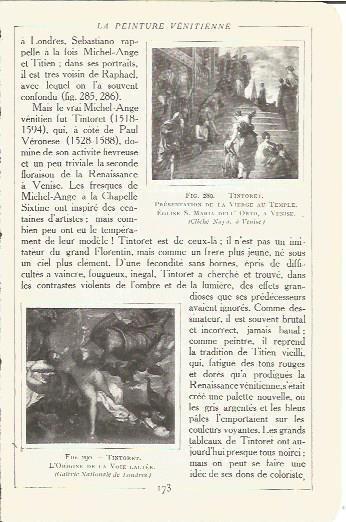 LAMINA V00182: Presentacion de la Virgen en el Templo y Origen de la Via Lacteo, por Tintoretto