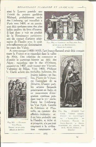 LAMINA V00199: Tumba de Philippe Pot y obras H. Van Eyck