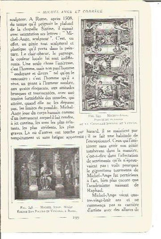 Moises y Capilla Sixtina, por Miguel Angel